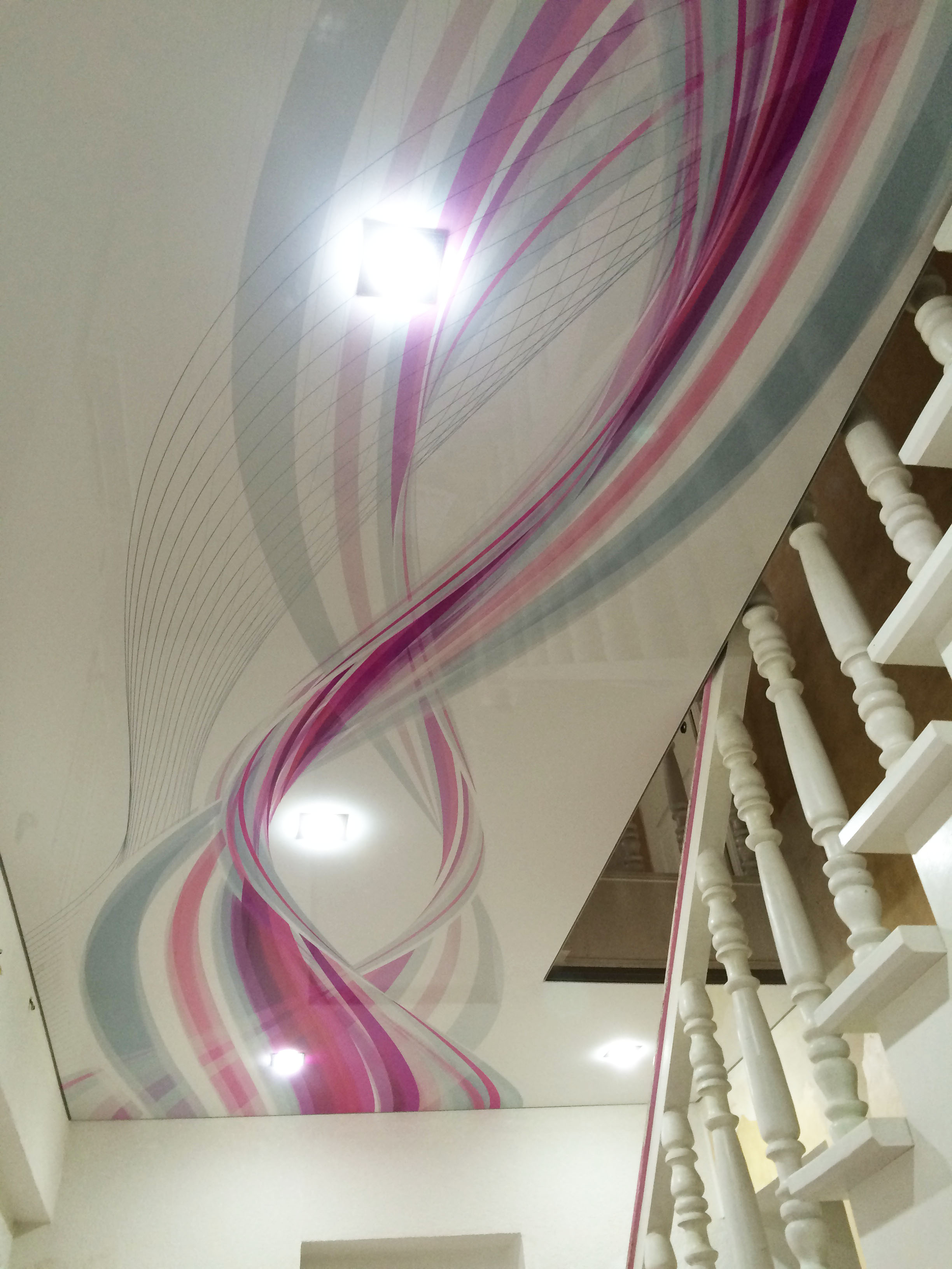 Hochglanz Spanndecke